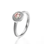 pierścionek z białego złota z brylantami i morganitem AJPZ_109 pierścionek z białego złota z brylantami i morganitem AJPZ_109